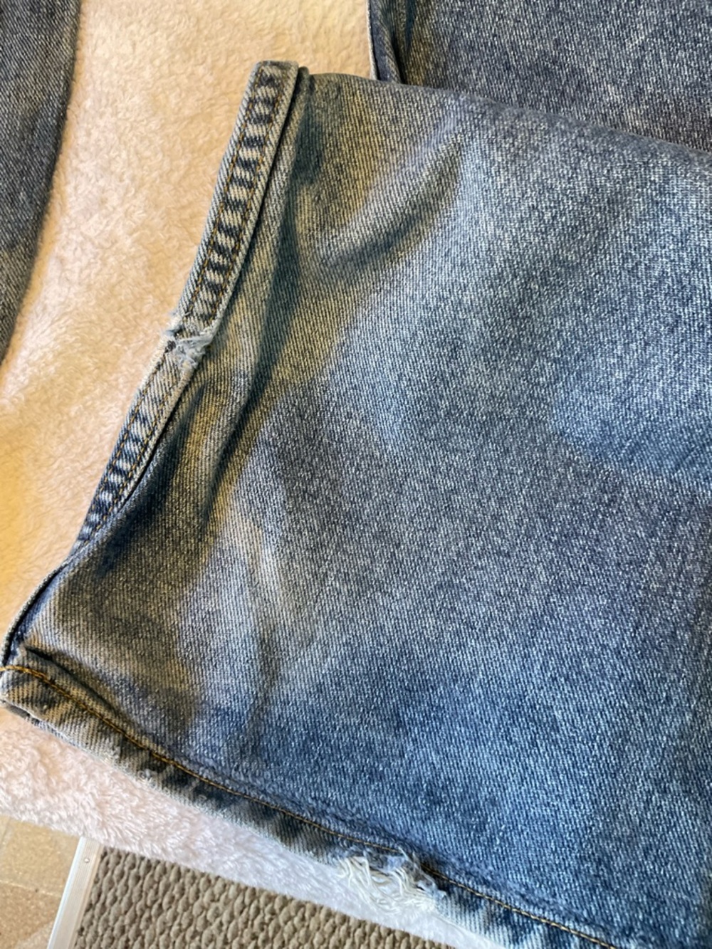 Nautica Men’s y2k vintage loose baggy Relaxed Cargo Jeans 33 x 34 - Picture 11 of 13